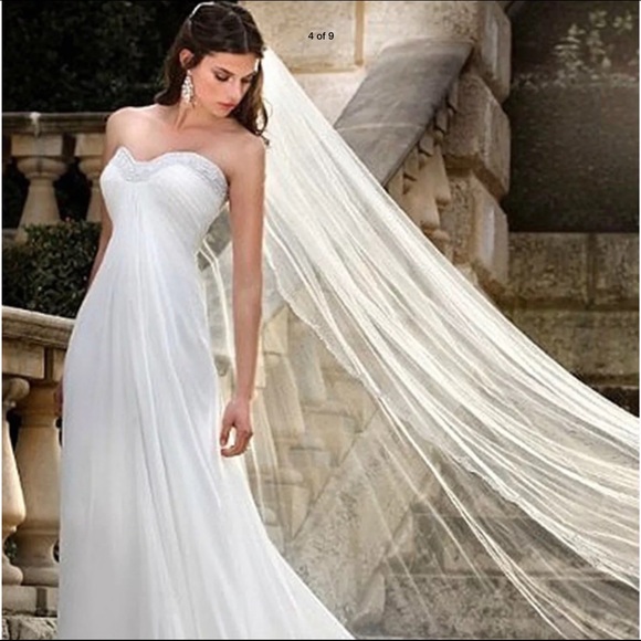 Elegant White Bridal Veil main image 6